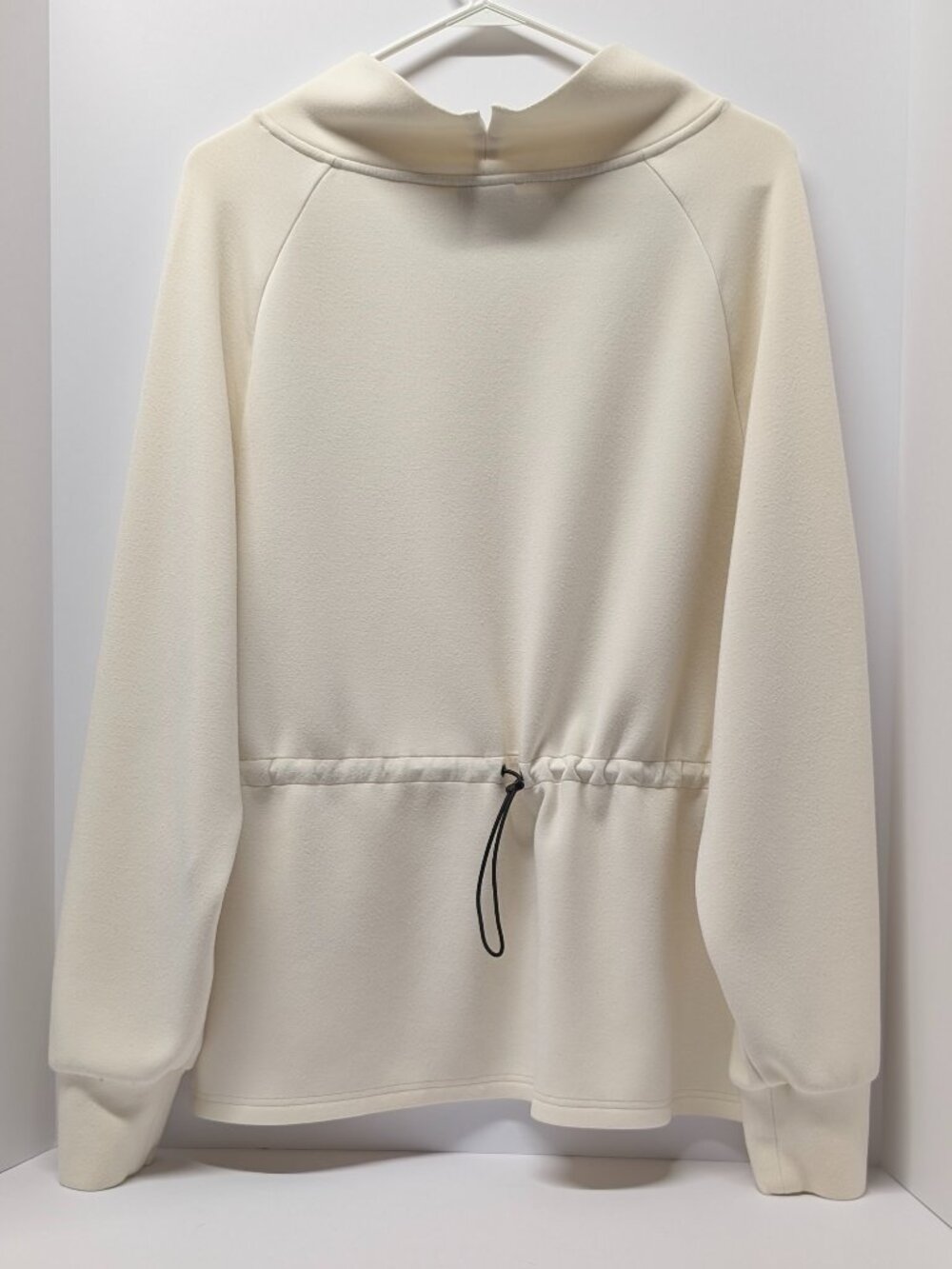 Varley Arcola Funnel Neck Sweatshirt In Egret Vanilla - Picture 4 of 14